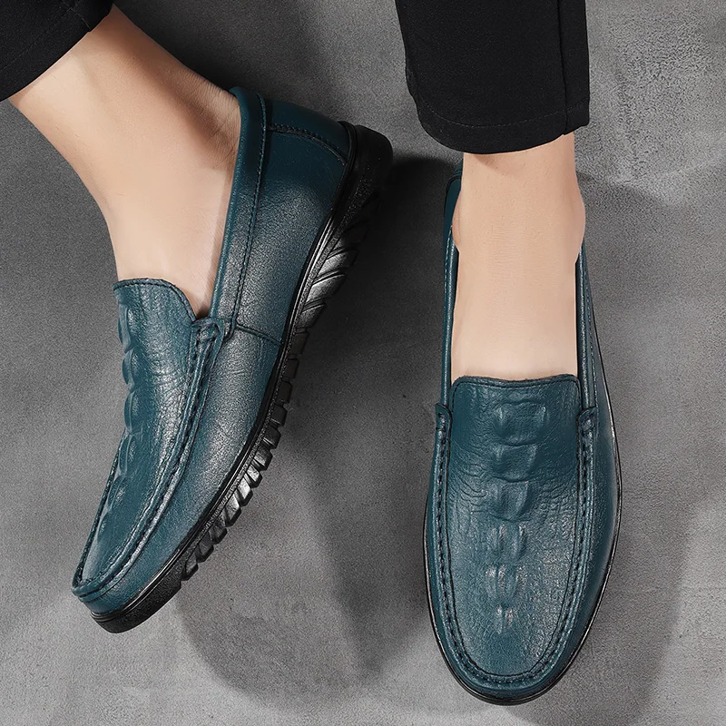 

Мужские модельные туфли высокого класса для банкетов, модная универсальная мужская деловая повседневная обувь, удобные лоферы на мягкой подошве для поездок на работу