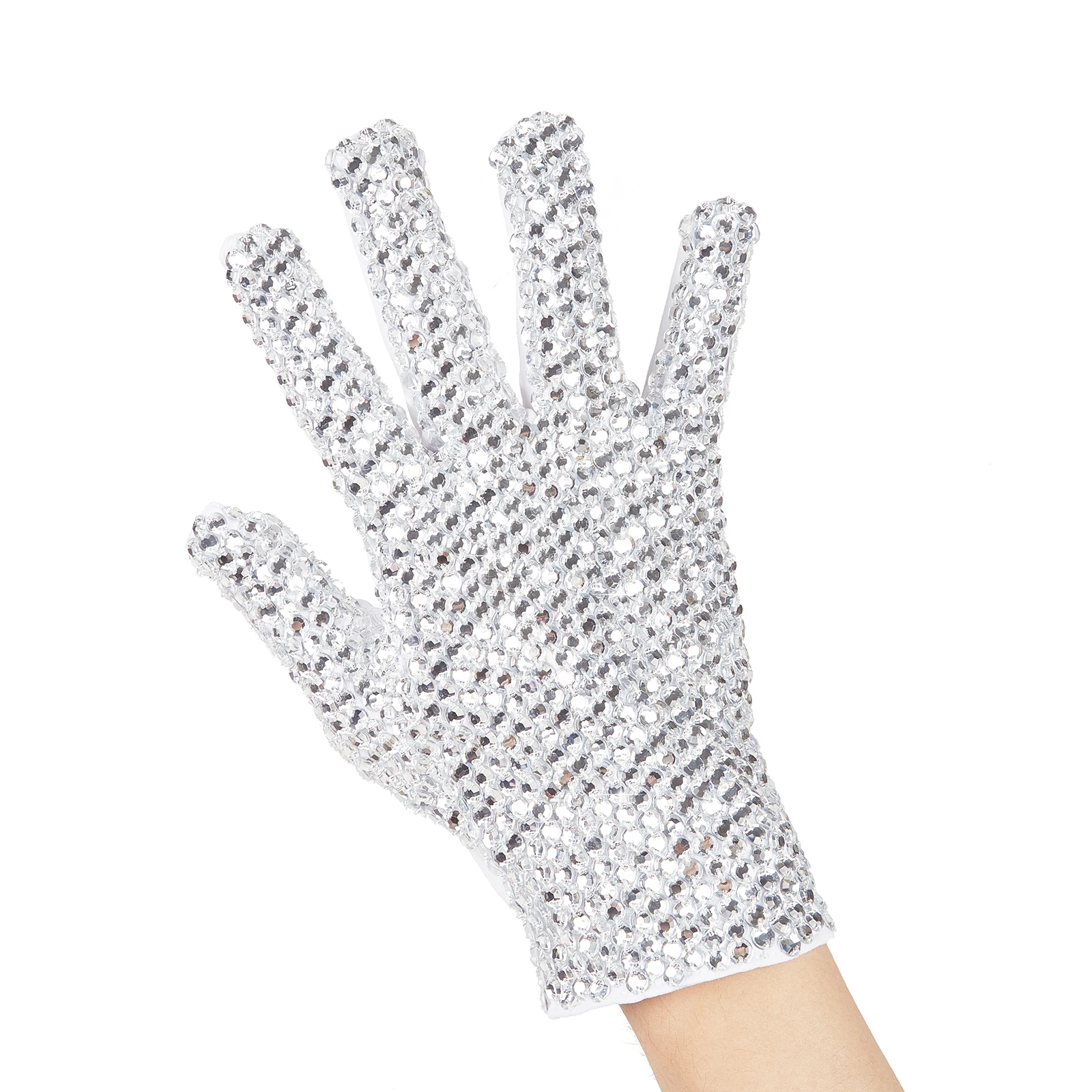 

Michael Jackson Rhinestone Ultimate Collection Crystal Glove Handmade 100% Single Side