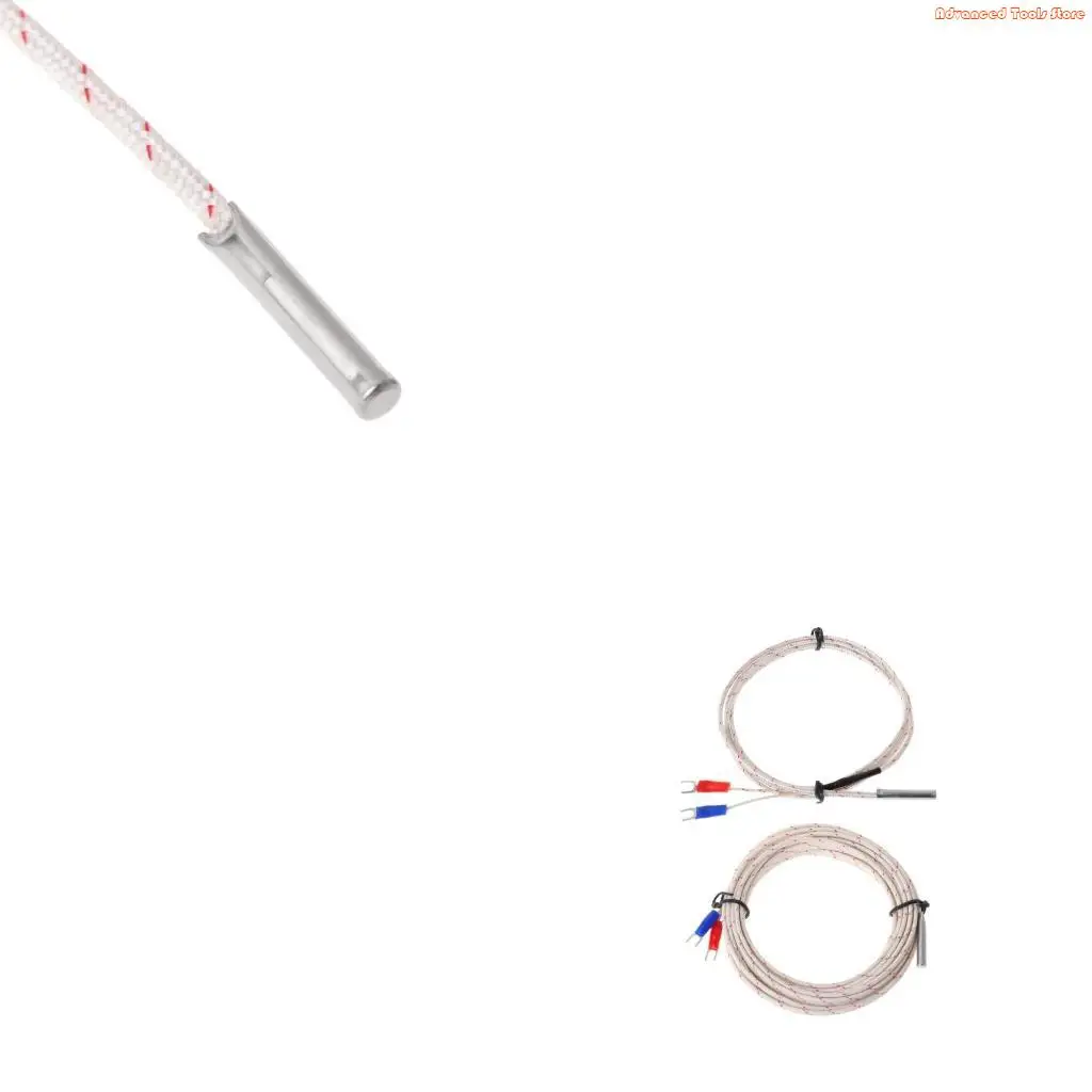 K Type Thermocouple Stainless Steel Probe Thermocouple Cable 5x30mm 1M 5M  for Temperature Measurement 0-600℃ Durable W91B