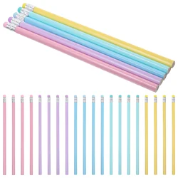 50 Pcs Portable Pencil Macaron Ribbon Wipe Hb Triangular Pole Writing and Painting Posture Correction Student Pencil Pieces