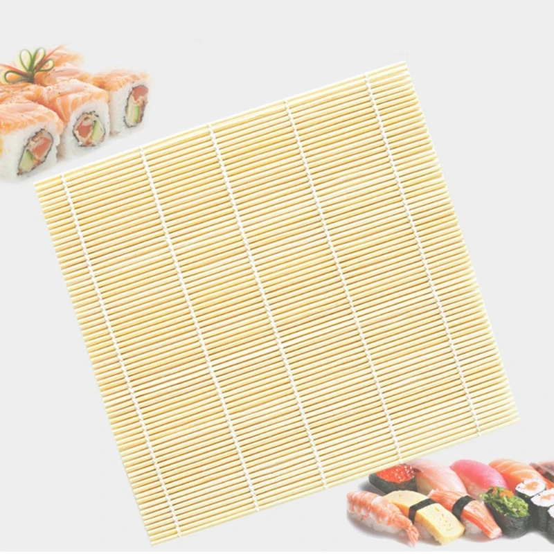 Kitchen Sushi Mat Natural Bamboo Sushi Making Rolling Mats Durable For Beginner