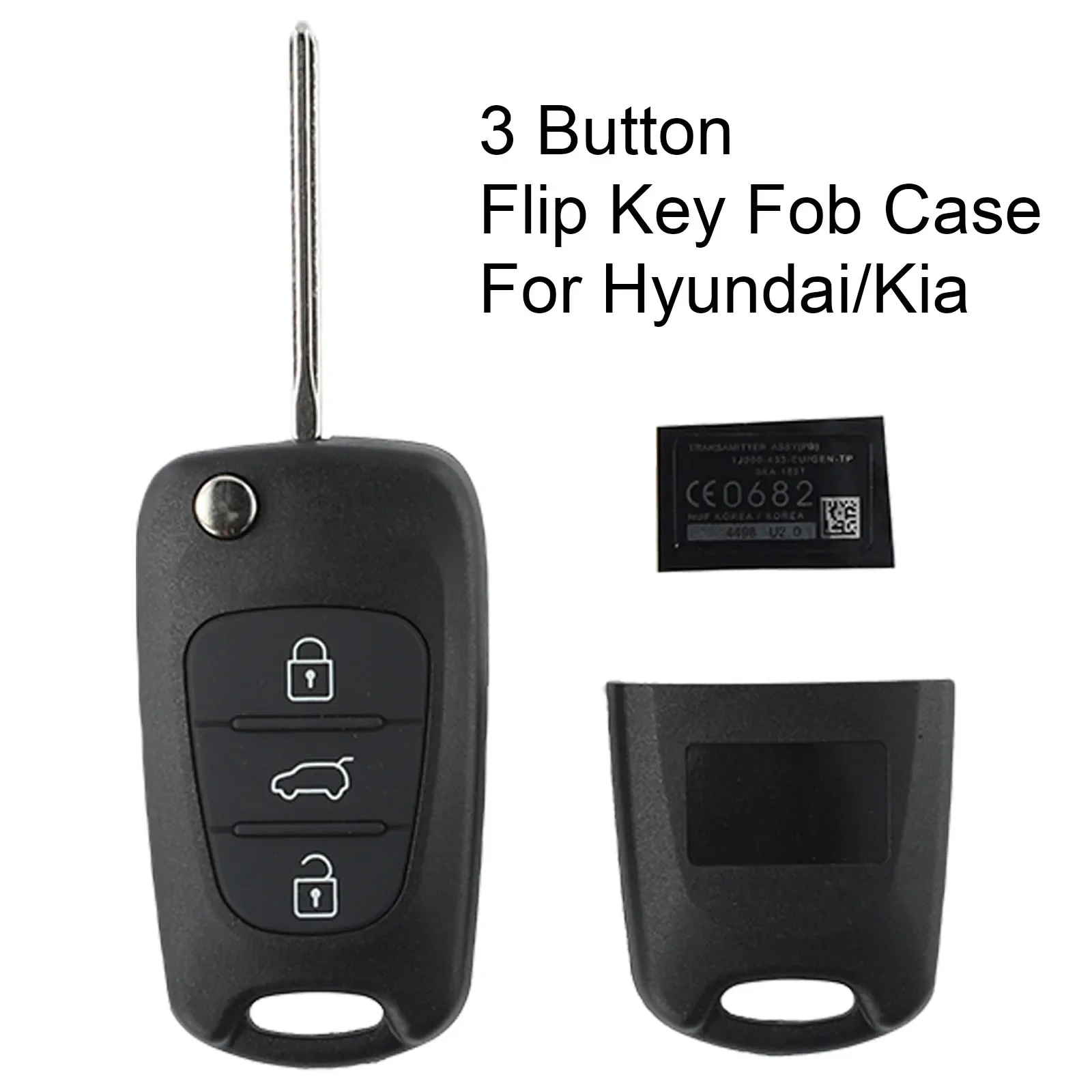 Remote Key Case 954301J000 954301J050 954301K000 954301K001 95430A5100 95430A5101 3 Button Flip Key Fob Case Shell Cover