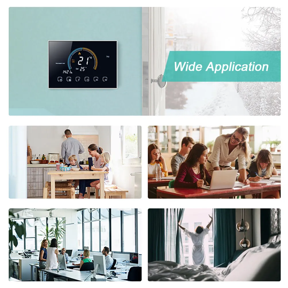 

Комплект: Умный терморегулятор с 48-дюймовым дисплеем с подсветкой, совместимый с корпусами 86 мм и 60 мм, для умного дома