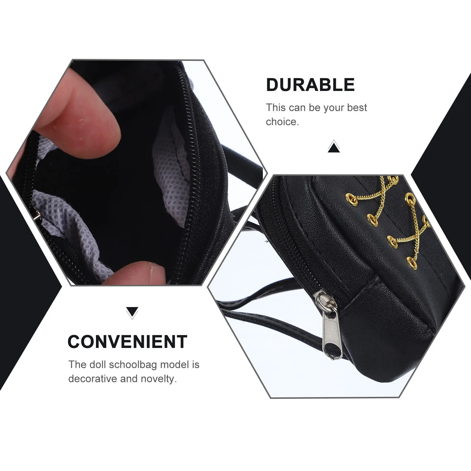 Lovely Small School Backpack for Girls Fashionable Design Easy to Carry Perfect for Dollhouse Bedroom Game Room Accessories Set