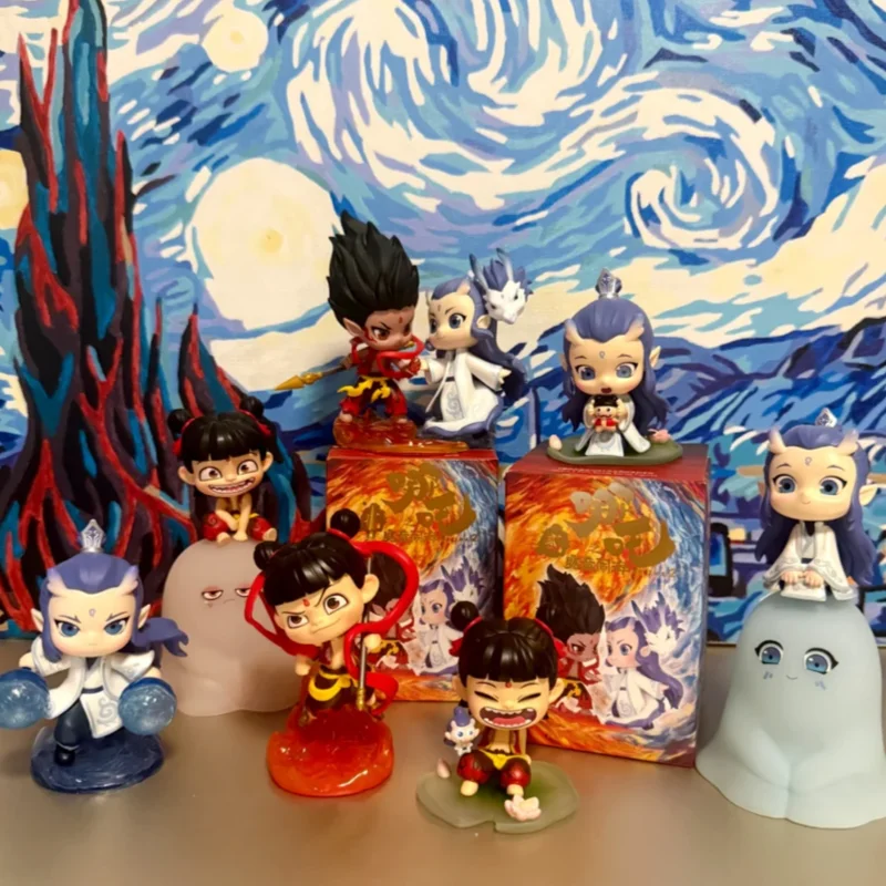 

Pop Mart Nezha2born Bonds Series Kawaii Anime Figure Blind Box Mystery Customized Toy Gift for Movie Fans