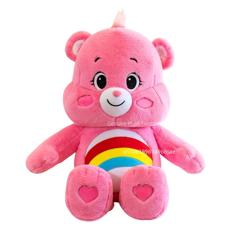90cm tamanho grande arco-íris urso dos desenhos animados anime pelúcia boneca decoração do quarto peluche travesseiro kawaii plushies ornamentos presentes