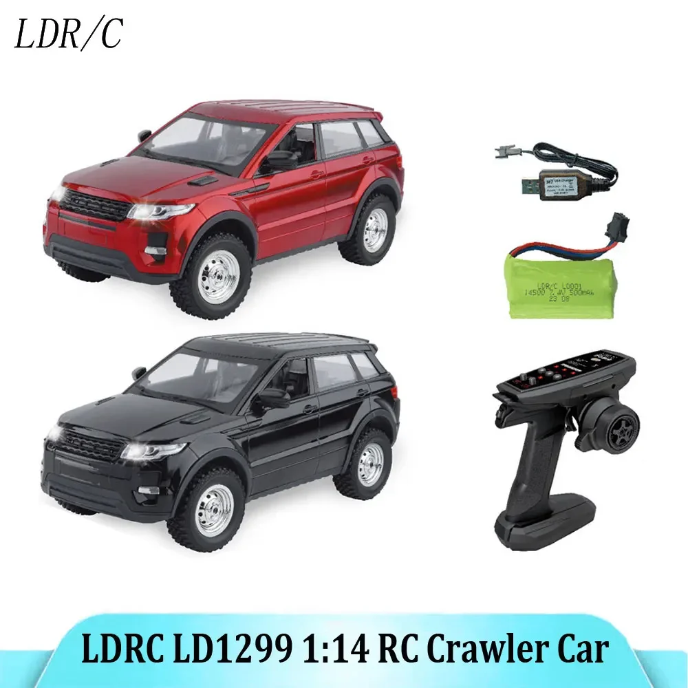 

LDRC 4x4 1/14 LD1299 с системой освещения RC Гусеничный автомобиль 4WD TOUCAN Радиоуправление Готовая внедорожная система освещения Транспортные средства Игрушки в подарок