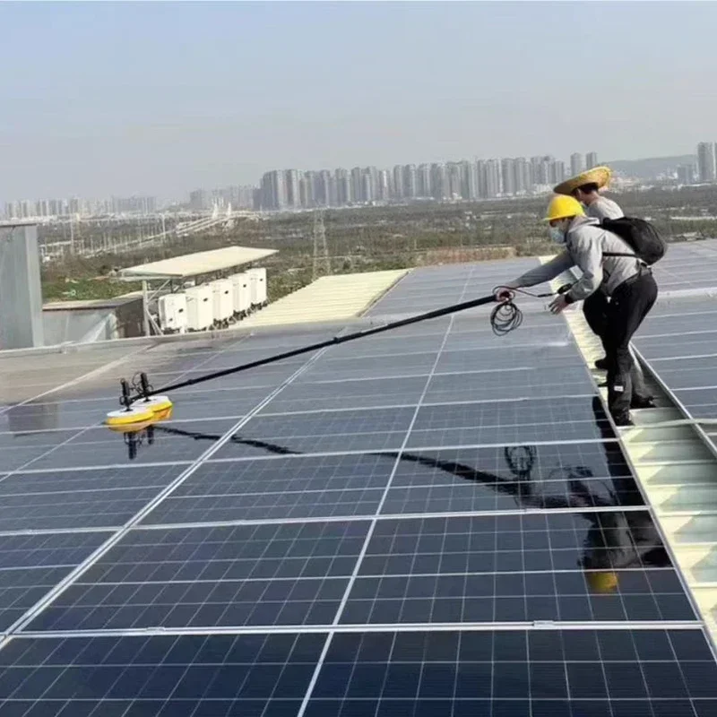 Narzędzie do czyszczenia paneli słonecznych, dwugłowicowa szczotka do czyszczenia paneli słonecznych