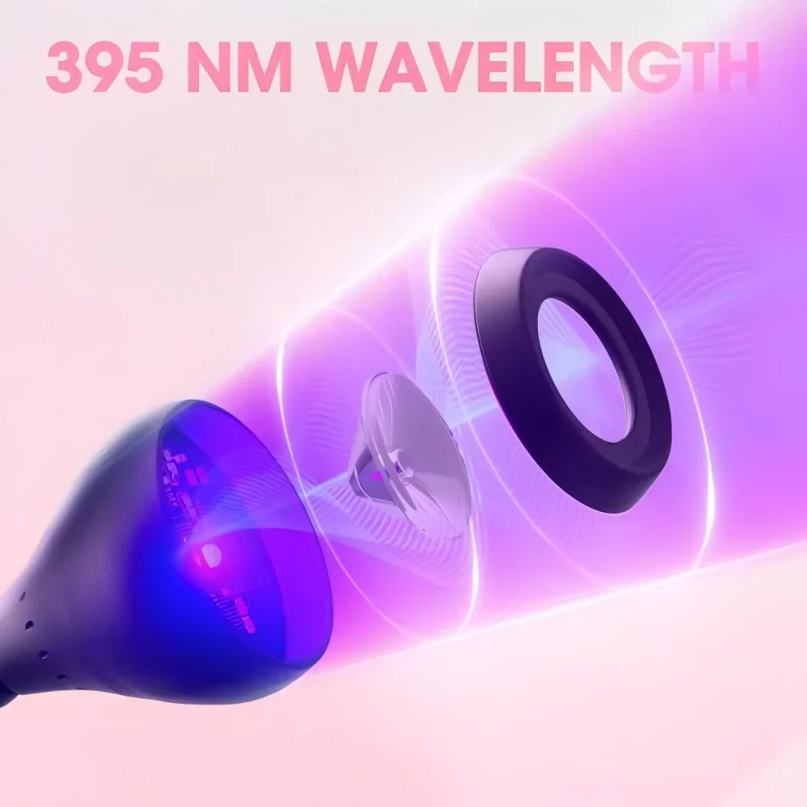 UV led nagellamp Golflengte clip creatieve nagelschoonheidslamp uitharding ultraviolet lichttherapie nagellamp nagellamp met één woord