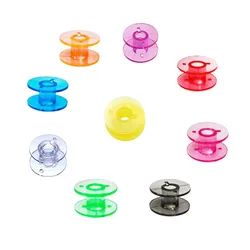 25 ชิ้นที่ว่างเปล่า Bobbins Spools ล้างจักรเย็บผ้า Bobbins Spools กล่องเก็บพลาสติกสําหรับครัวเรือน DIY เย็บอุปกรณ์เสริมเครื่องมือ