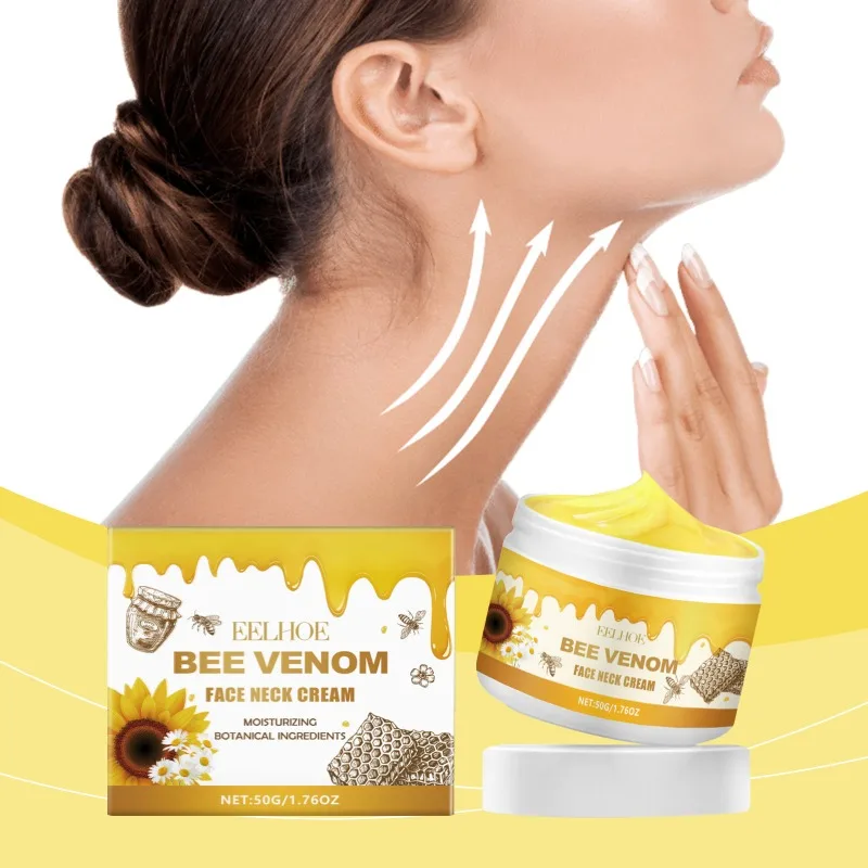 Bee Venom Face Neck Cream Eliminate Neck Fine Lines Brightening Moisturizing Anti-ageing Facial Rejuvenation Skincare Product