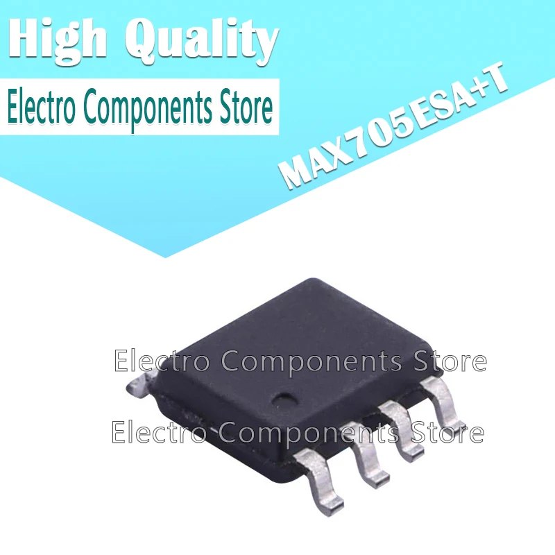 10Pcs/Lot MAX705ESA+T SMD SOP8 MCU Monitoring Chip Reset Chip MAXIM IC