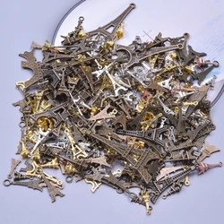 20/30Pcs Random Charms Pack Retro Eiffel Tower Colgantes Pendant For Finding Jewelry Diy Men Keychain Ornament Accessories Bulk