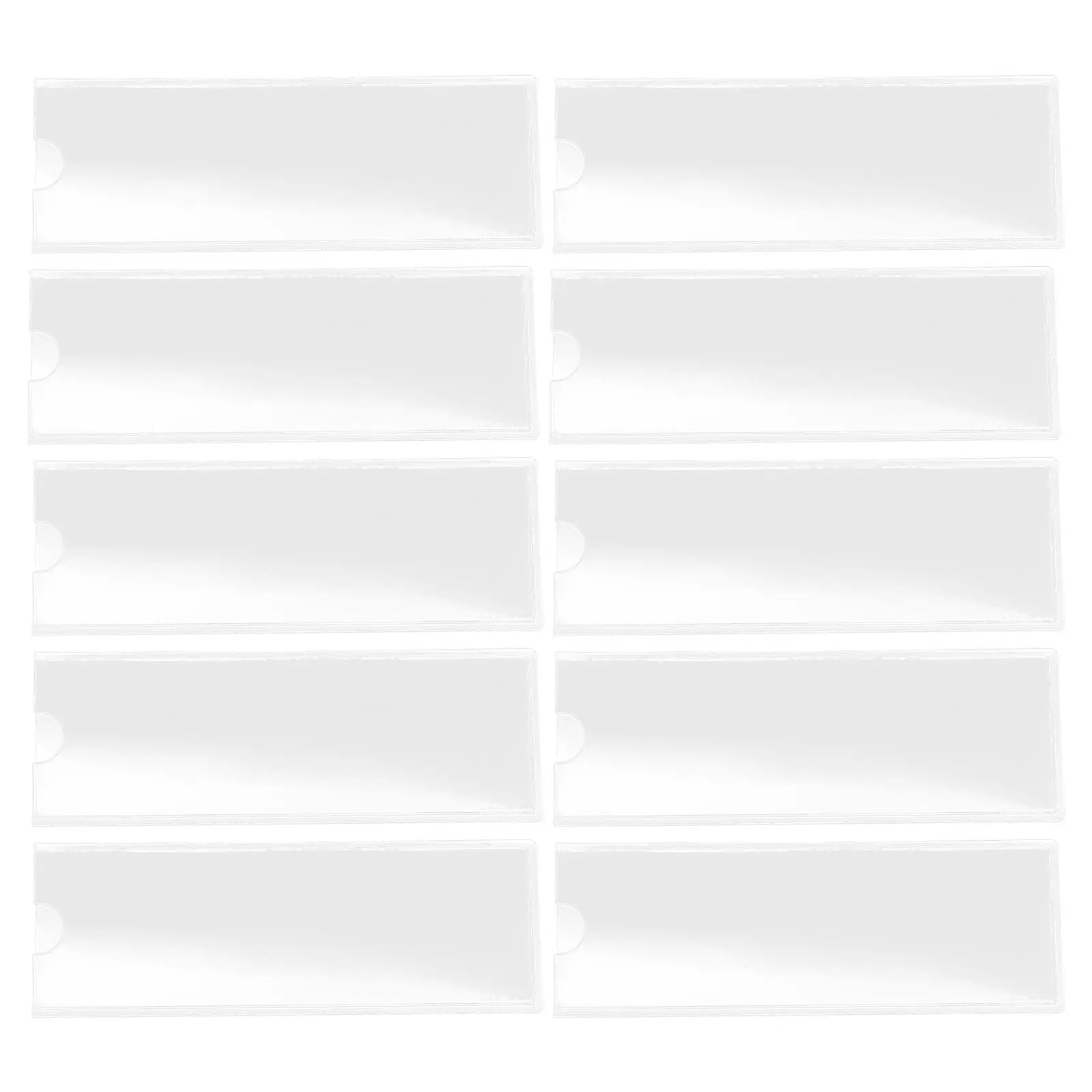 

30Pcs Self-Adhesive Material Card Pouch Transparent Label Holder for Office School Home Card Protection Label Bag