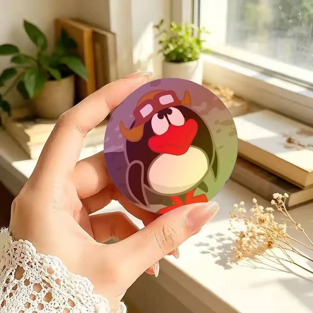C-Cute K-Kikoriki Cartoon 25 32 44 58 75mm Circular Buttons Brooches Lapel Clips Trendy Ornament Festive Souvenir Present