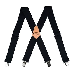 MELOTOUGH Men's Suspenders Fully Elastic 2 Inch Wide X Back Heavy Duty Work Suspenders Tool Belt Suspenders Man Suspend