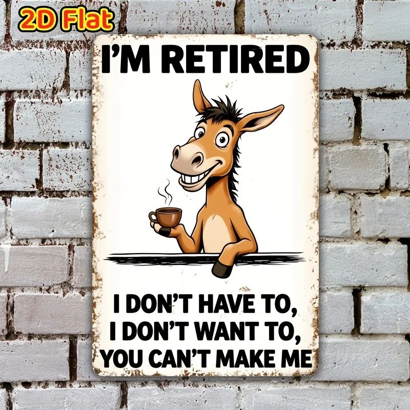 Retired Donkey Coffee Mug - Humorous 