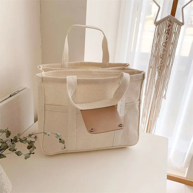 Fashion Multifunctional Mother And Baby Shoulder Crossbody Handbag Tote Canvas Stroller Mum Bag Canvas Bag