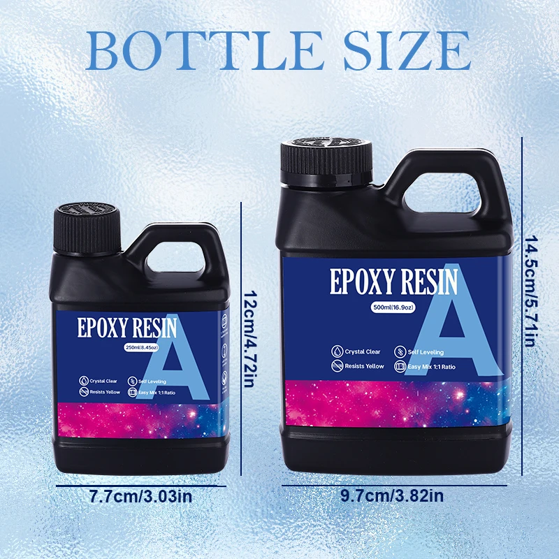 

1:1 Crystal Clear Epoxy Resin Kit Fast Curing Heat Resistant Casting Coating Resin for Art DIY Craft Jewelry Wood Table To