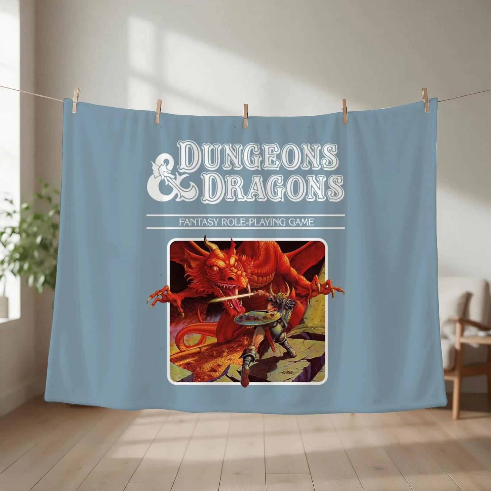 Dungeons amp Dragons Base Se Throw Blanket couch cozy soft plush fuzzy picnic outdoor blanket