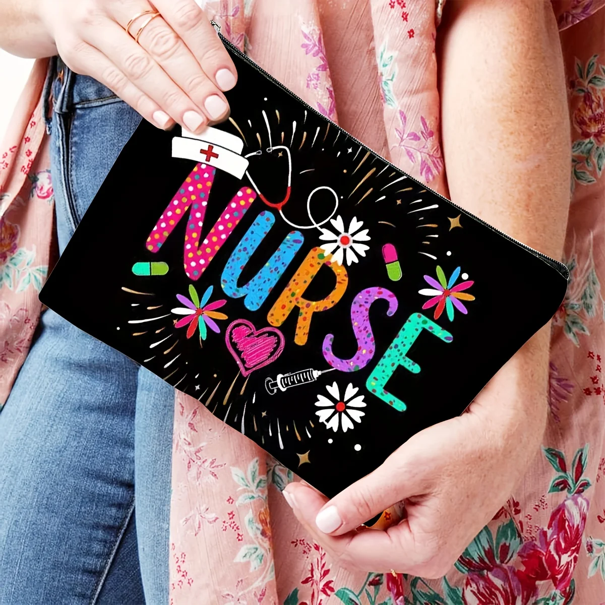 

A Makeup Bag for Nurses, Perfect for Birthdays, Christmas, And Thanksgiving Gifts, As Well As a Nurse'S Bag, Zipper Bag