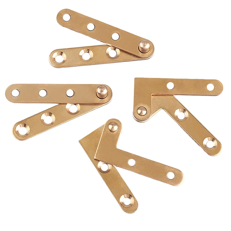 1 Pair Copper Hinges With Up And Down Hinges Furniture Hinge Tone Rotary Hidden Hardware Fastener Folding Doors