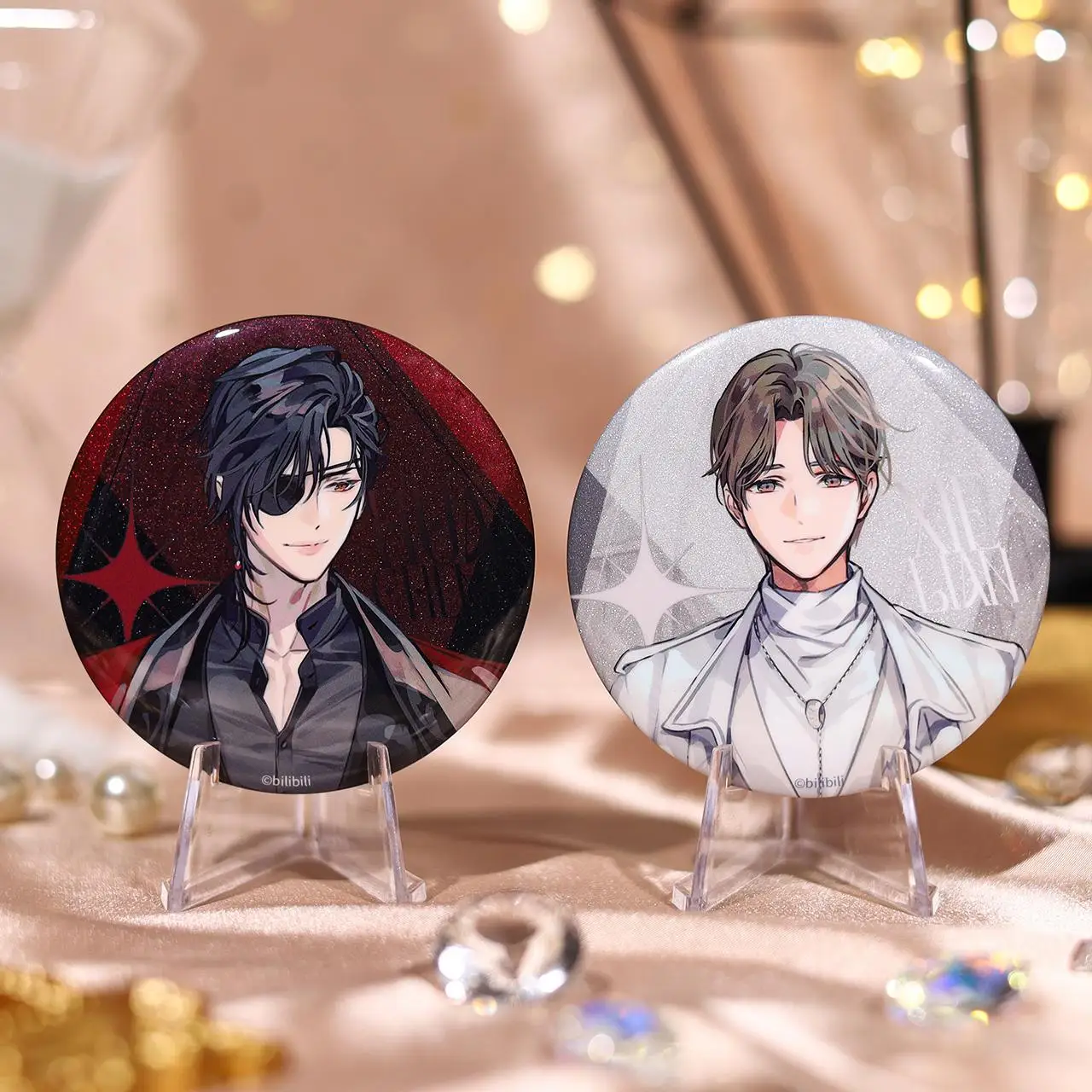 Anime Tian Guan Ci Fu TGCF Hua Cheng Xie Lian Time Walk Stand Badge Shikishi Quicksand Laser Ticket Display Cosplay C NM