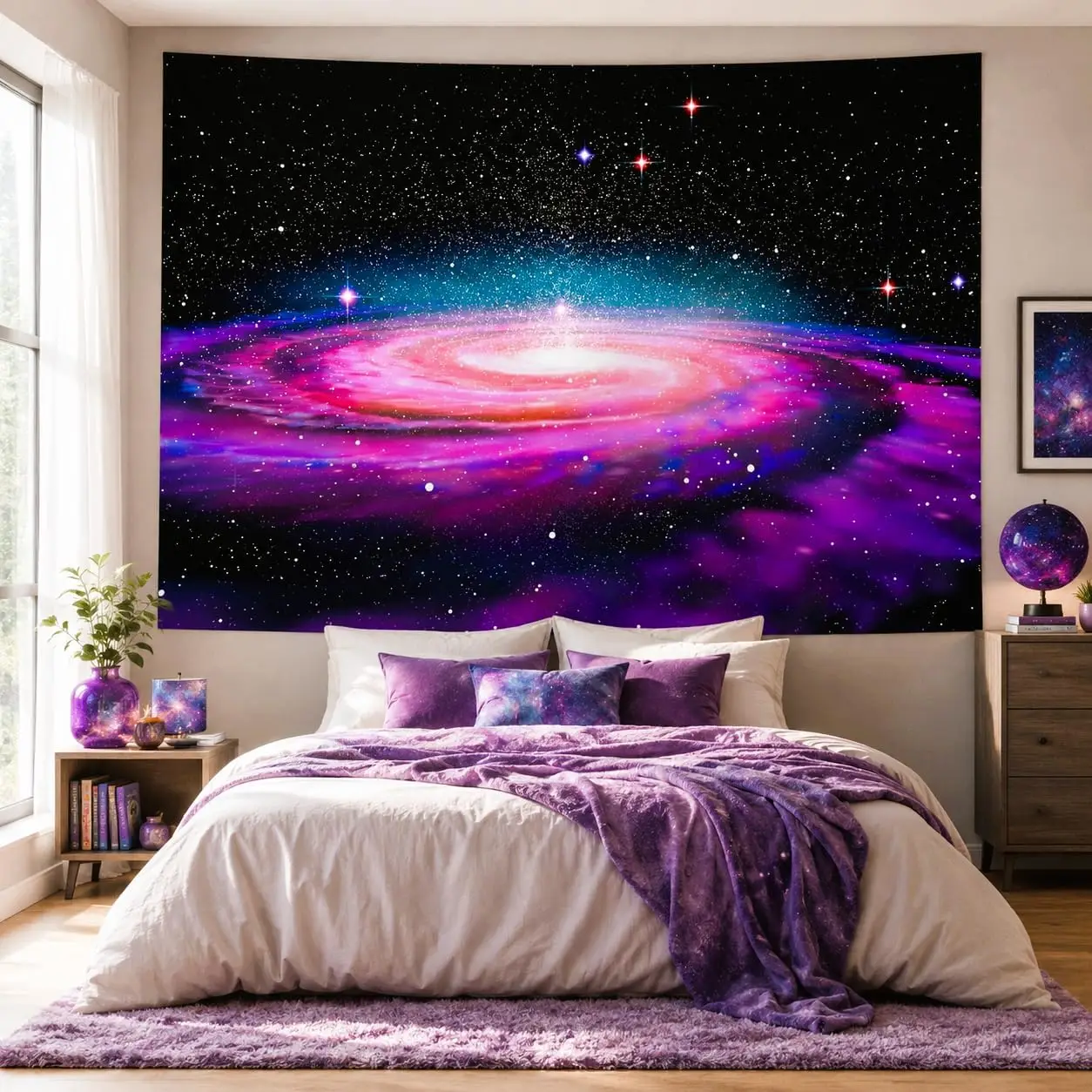 Galaxy Nebula Space Tapestry Wall Hanging Cosmic Universe Art Decor Abstract Bedroom Living Room Poster