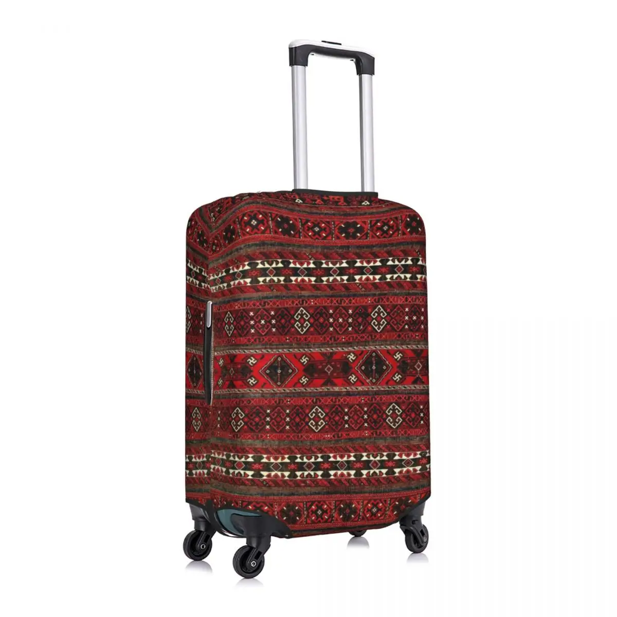 Baluch-funda de equipaje personalizada de tejido plano, cubierta protectora de maleta de Arte Turco Kilim, alfombra de Pakistán antigua, traje para 18-32 pulgadas