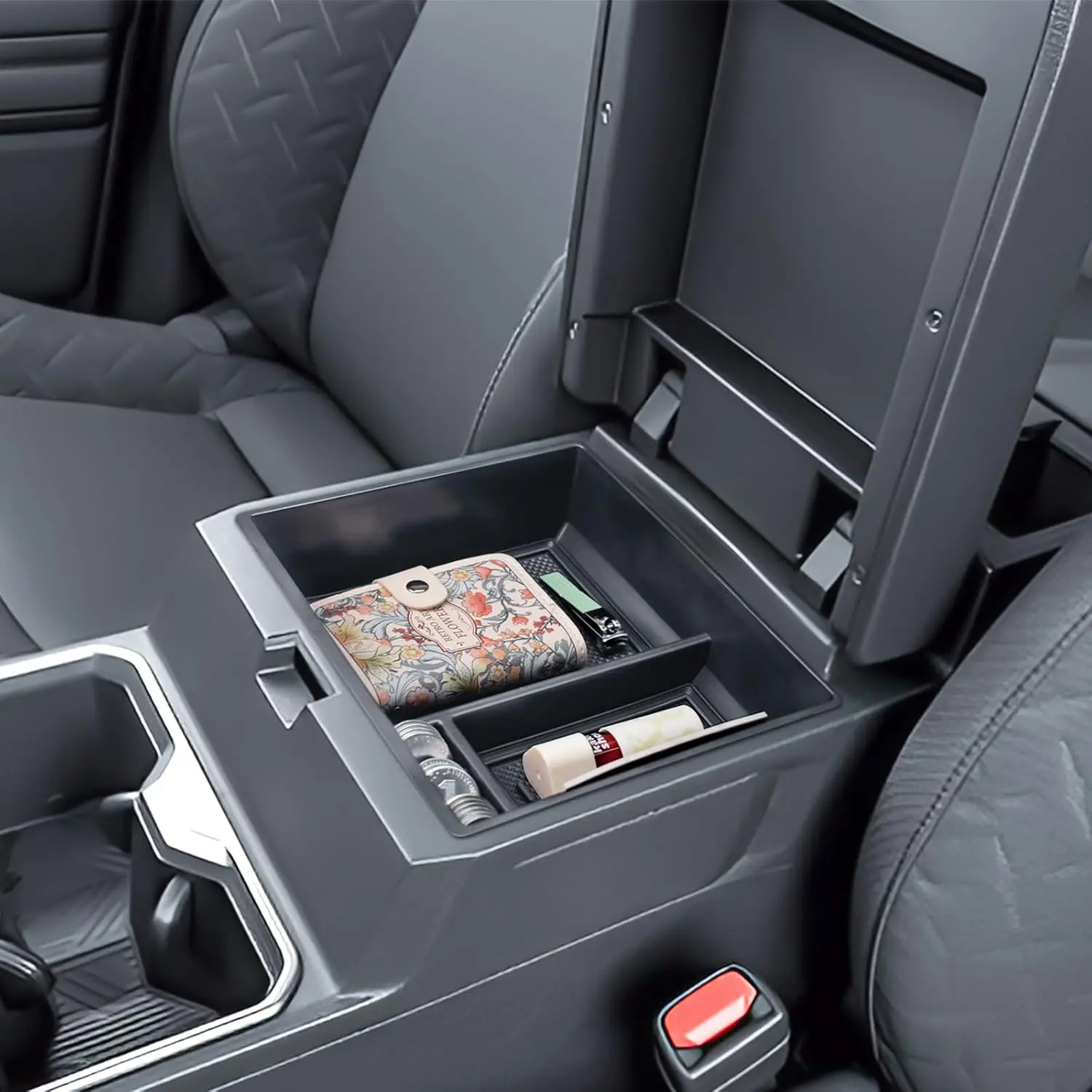 

RUNROAD Center Console Organizer Tray for 2025 Toyota 4Runner Accessories, Armrest Storage Box Middle Console Dividers Coin Box