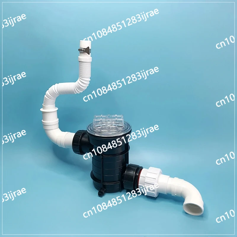 Hair Filter Drainage Anti-blocking Filter Water Pump Prefilter  Anti-blocking Filter Connection Pipe for Barber Shop Bath Pool