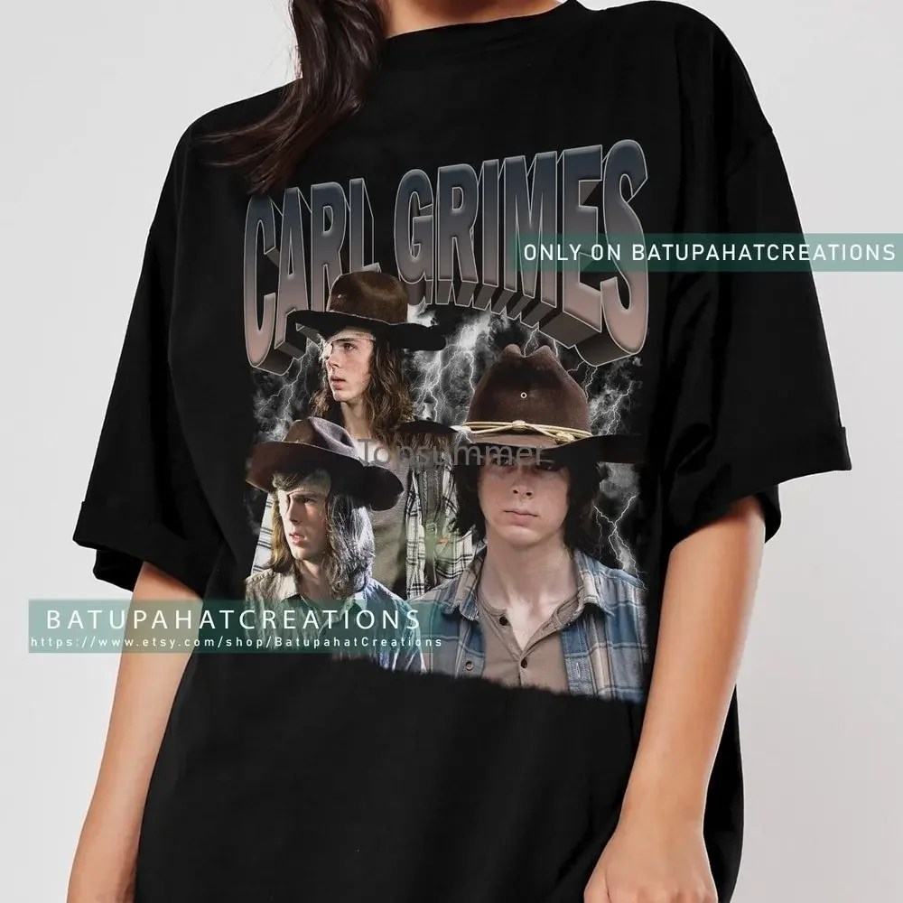 Carl Grimes Shirt The Walking Dead Tv Series Vintage 90'S Trending Tee T Shirt Vintage Sweatshirt Bpc47
