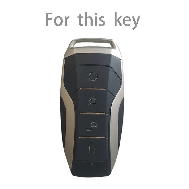 Funda de TPU para llave de coche para BYD Han Ev Tang Dm/Qin PLUS/Song Pro/MAX/Yuan Atto 3 Han EV Dolphin llavero de soporte de accesorios