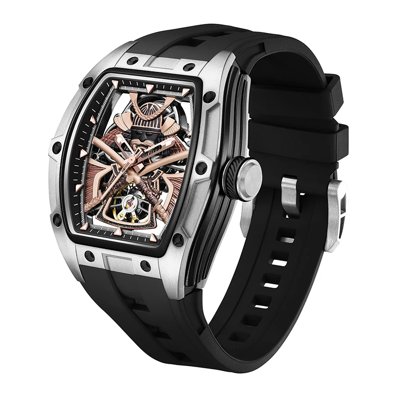 Самурайские часы 2025г Яркие автоматические часы Future