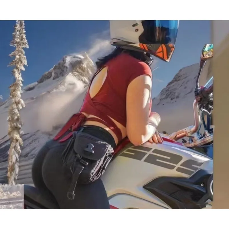 

Men's Leg Bag Multifunctional Waist Pack Adjustable Thigh Belt Hiking Sports Cycling Waterproof Nylon Bag Motorcycle Backpack