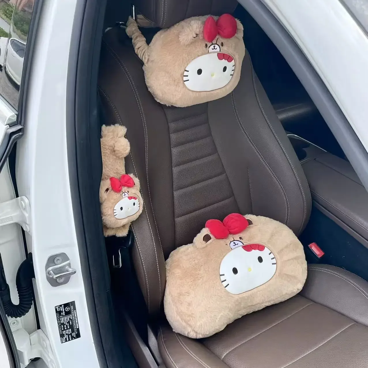 

Очаровательные аниме Sanrio My Melody, подголовники, автомобильные подушки для шеи, подушки для салона автомобиля, подушки для вождения, подушки для шеи, сиденья, поясные подушки