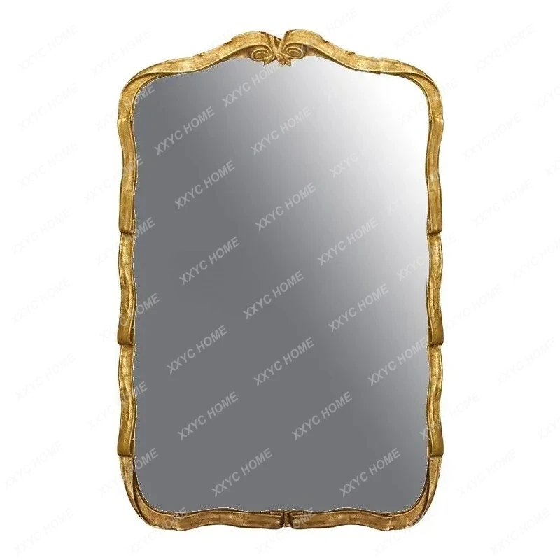X-S Retro Bathroom Mirror Wall-Mounted Irregular Shaped Makeup Mirror  Style Vanity Mirror HG