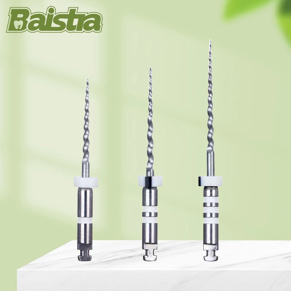 

6 Pcs/Box BAISTRA Dental Retreatment Engine Root Canal NiTi File Fit for Removing Filling Material Before Canal Re-shaping