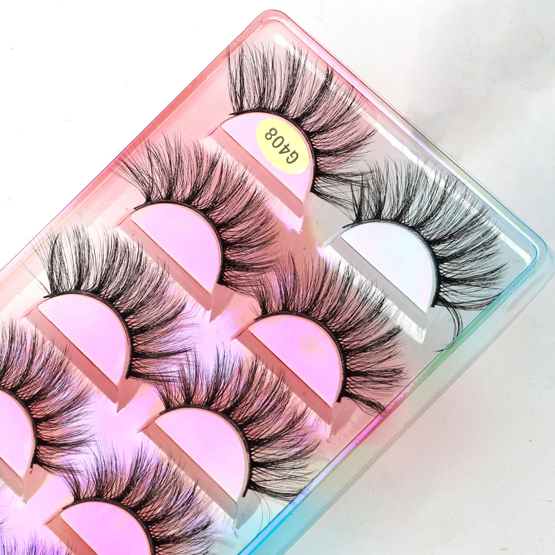 New 3/5 Pairs 3D Mink Lashes Natural Soft Eyelash Dramatic False Eyelashes Faux Cils Make ups Fake Eyelash Extension maquiagem