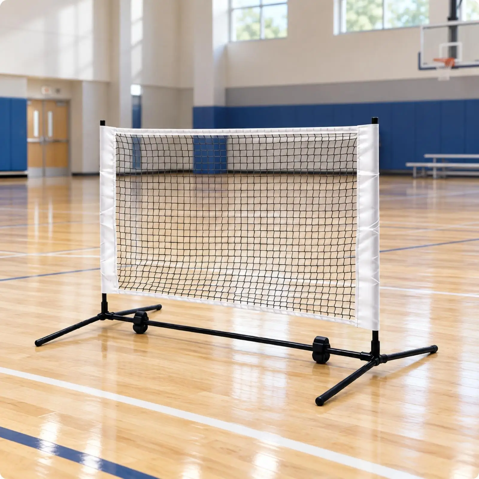 Compact Pickleball Practice Net 5ft Wide Portable Sports Net for Beginners Family Recreation Indoor Outdoor Play