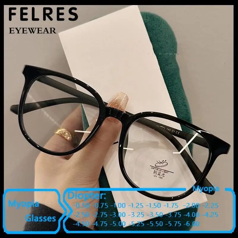 

Ultralight Tr90 Square Myopia Glasses for Women Men Anti Blue Light Vintage Green Color Prescription Glasses Finished Eyewear