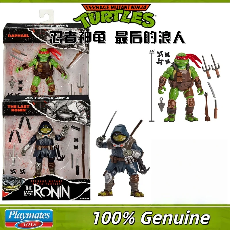 

Подлинные красочные звезды Playmates аниме Черепашки-подростки-мутант The Last Ronin Raphael Donatello 4,5-дюймовая экшн-фигурка игрушечная модель Gi