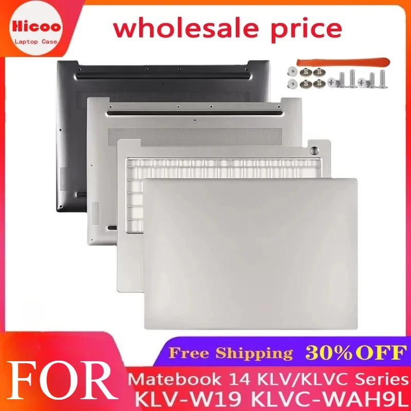 New For Huawei Matebook 14 KLV/KLVC Series KLV-W19 KLVC-WAH9L LCD Back Cover/Palmrest Upper Cover/Bottom Case