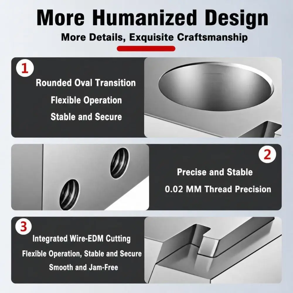 Double-Sided Precision OK Fixture Manual Mold Steel CNC Expansion Clamp Precision Machined Compact Structure