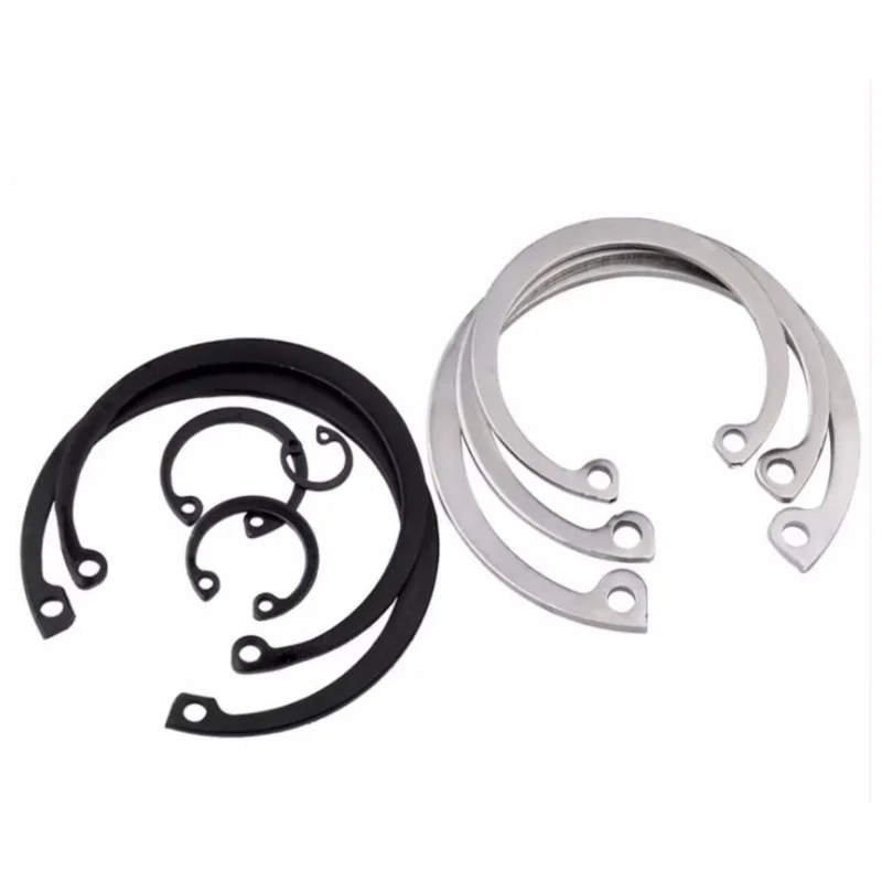 88pcs/150pcs Internal Circlip Assortment Kit Retaining Clip Ring Set Carbon Steel 8-45mm C Clip Washer Kit GB893 for Hole