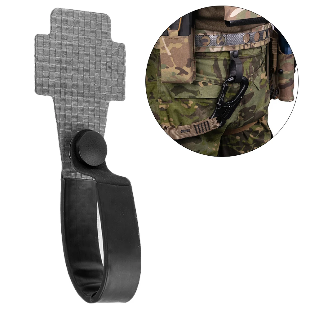 Image of Taktischer Gürtelhalter für den Außenbereich, Befestigungsschlaufe für Jagd- und Airsoft-Gewehre, Anti-Verlust-Fixierschnalle, Schießtrainings-Molle-Gürtelausrüstung