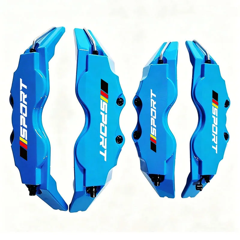 2 pcs ABS Plastic Disc Brake Caliper Cover With Sport Sticker Logo For Audi Mecerdes Benz BMW view 3