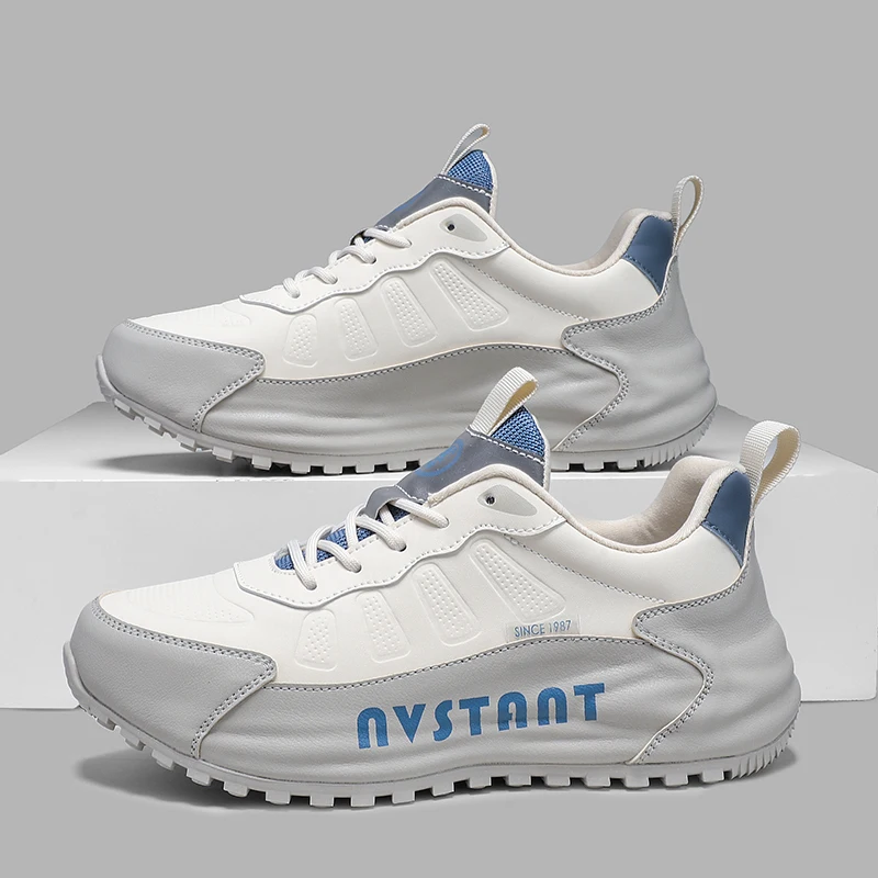 

Men's Fashionable Sport Shoes Winter Warm Waterproof Low Cut Breathable Casual Sneakers Youthful Energy Style Deep Mouth Lace-Up