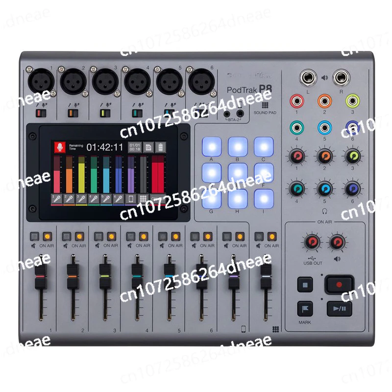 PodTrak P8 Portable Recorder Multifunctional Mixer Integrated Podcast Production System