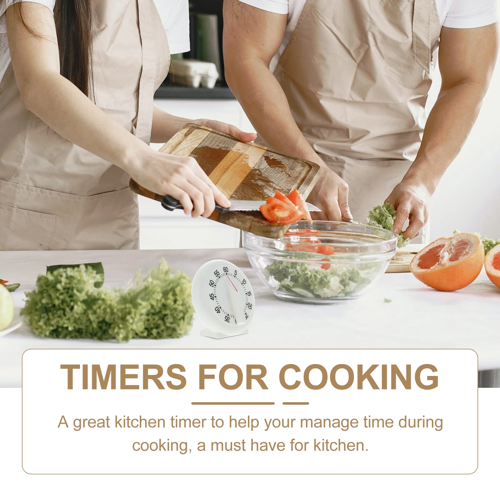 

Manual Mechanical Kitchen Timer 60 Minute Tool for Cooking Baking Frying Eggs Pancakes Cakes Home Gift